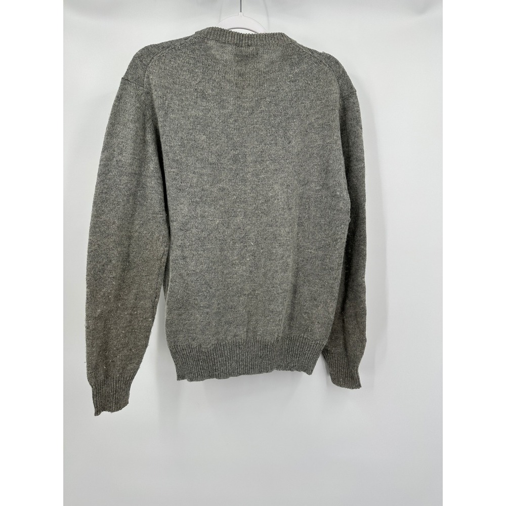 Bonjour Mens Vintage Cable Knit Shetland‎ Wool Blend Sweater Size L Old Money - Picture 2 of 7